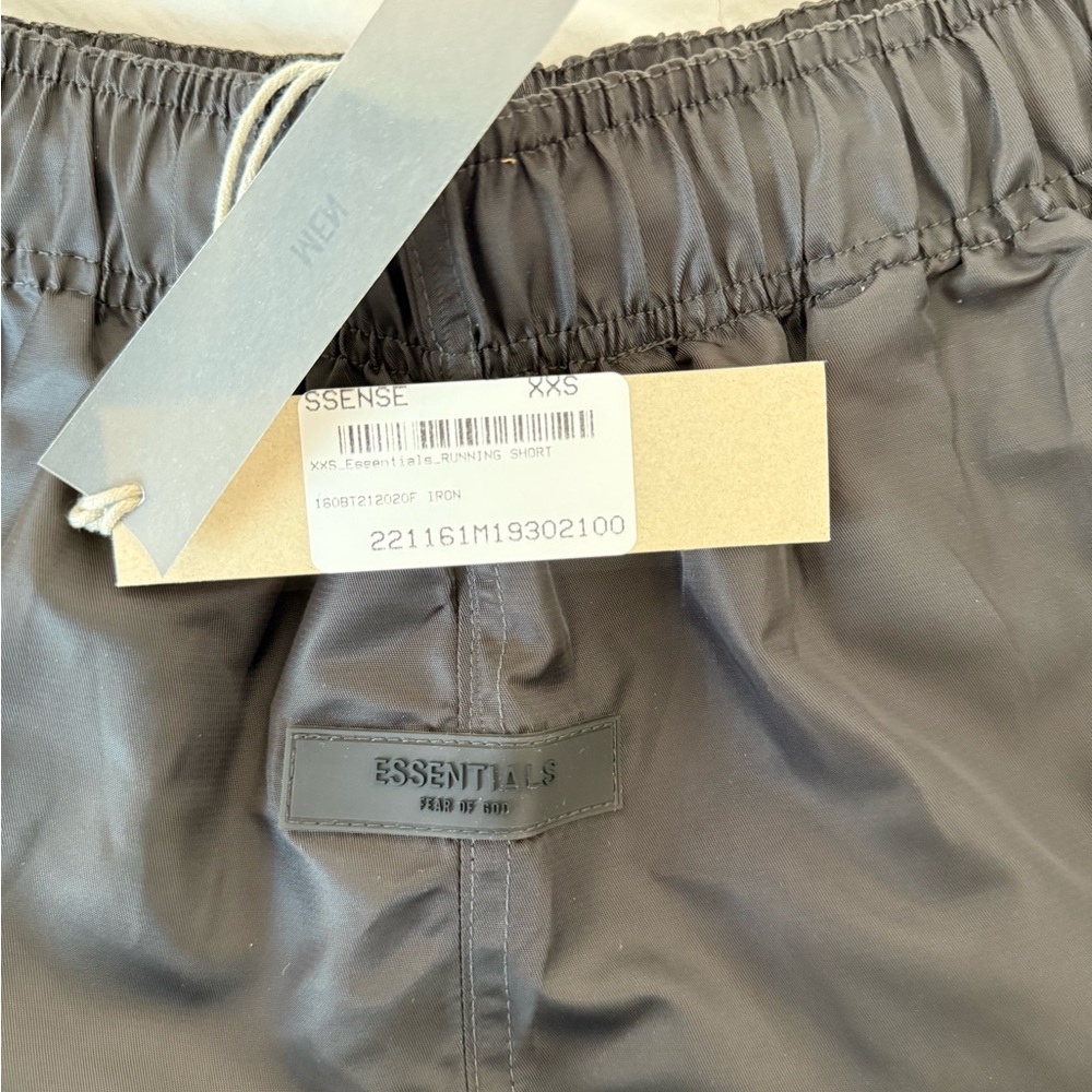 Essentials Tan Elastic Waist Shorts